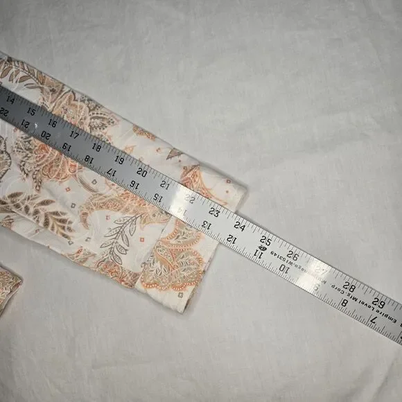 Peck & Peck Fall/Spring Jacket (Tag 14) Measures Like Med Floral Paisley See Pic - Picture 6 of 10